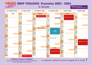 Calendrier inspecteur élève foncier