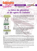 La lettre des géomètres et des agents du cadastre n° 5